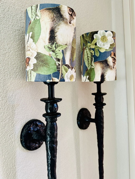 2x Pieter Adam Melting Paris wandlamp