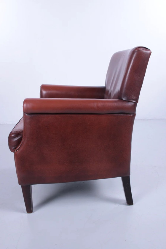 Image 1 of Vintage schaapsleren fauteuil