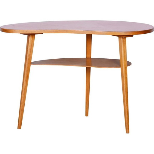 Vintage beuken en formica salontafel, Tsjechisch 1950