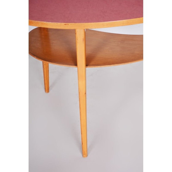 Image 1 of Vintage beuken en formica salontafel, Tsjechisch 1950