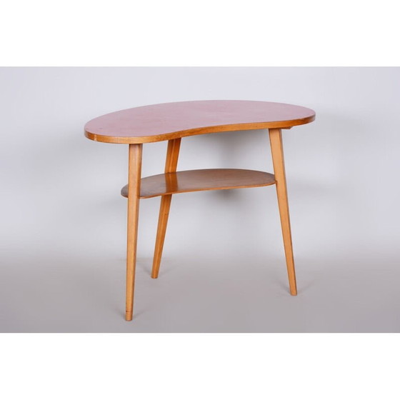 Image 1 of Vintage beuken en formica salontafel, Tsjechisch 1950