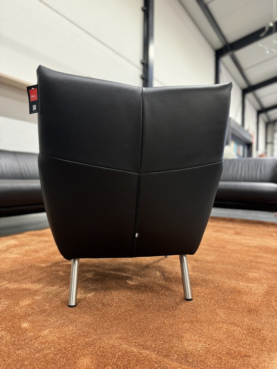 Image 1 of Design On Stock Toma Fauteuil Zwart Leer