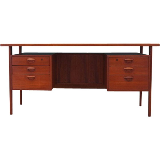 Image 1 of Vintage teakhouten bureau van Kai Kristiansen, jaren 1970