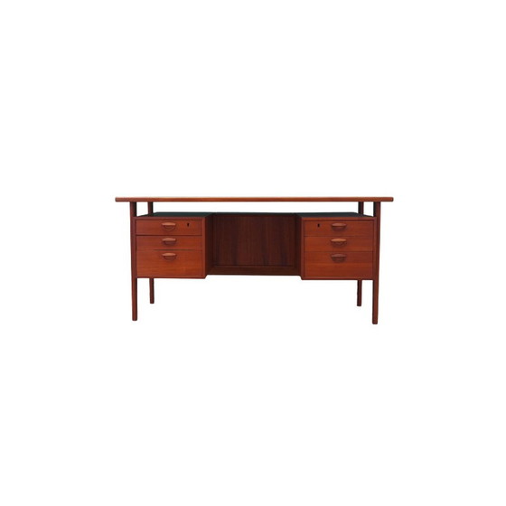 Image 1 of Vintage teakhouten bureau van Kai Kristiansen, jaren 1970