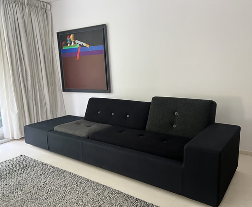 Vitra Polder Sofa Xl In De Kleur Zwart Mix Hella Jongerius