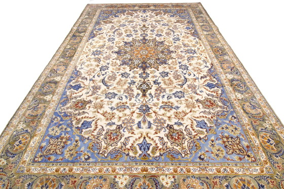 Image 1 of Origineel handgeknoopt Perzisch tapijt Isfahan 381 X 255 cm Zeer goede staat Fijn