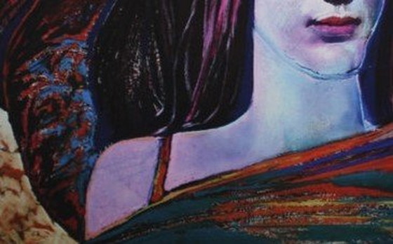 Image 1 of Ernst Fuchs - Meisje met grote hoed, Giclee Print