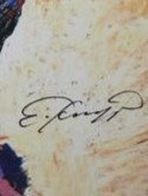 Image 1 of Ernst Fuchs - Meisje met grote hoed, Giclee Print