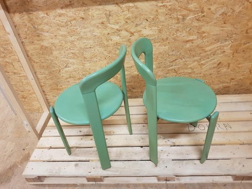 Groene eetkamerstoelen door Bruno Rey voor Kusch & Co, 1970S, set van 2