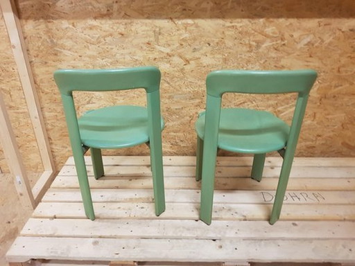 Groene eetkamerstoelen door Bruno Rey voor Kusch & Co, 1970S, set van 2