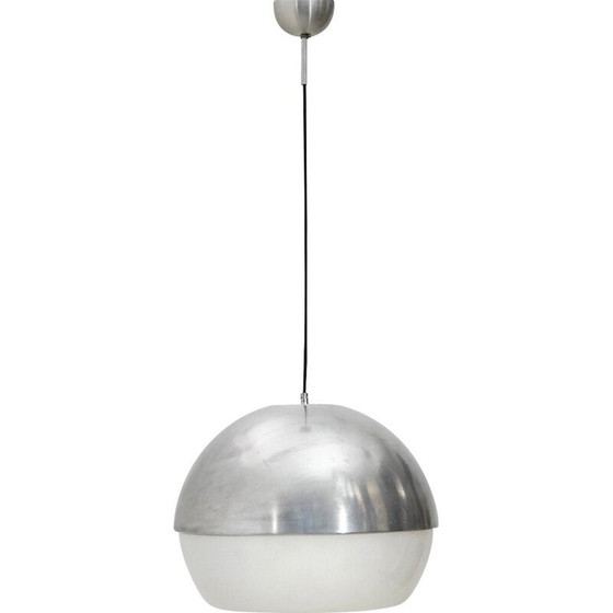 Image 1 of Vintage kroonluchter in metaal en aluminium, Italië 1960