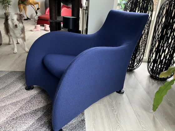 Image 1 of Montis Loge fauteuil blauw wolstof