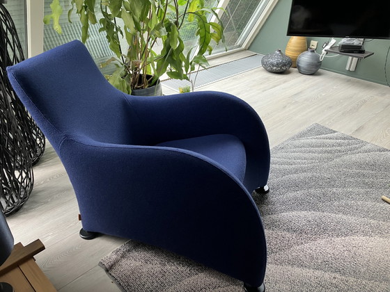 Image 1 of Montis Loge fauteuil blauw wolstof