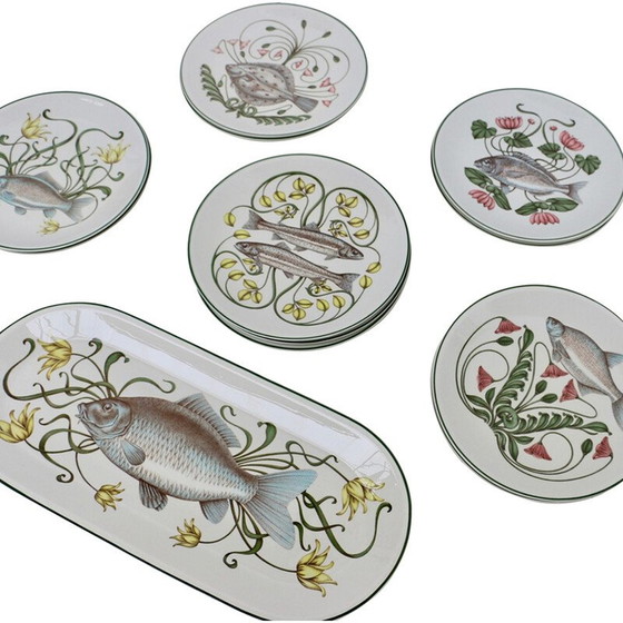 Image 1 of Vintage visservies van Villeroy en Boch, Duitsland