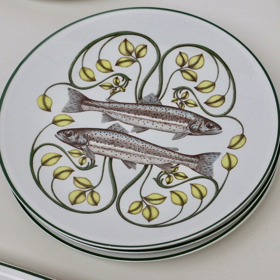 Image 1 of Vintage visservies van Villeroy en Boch, Duitsland