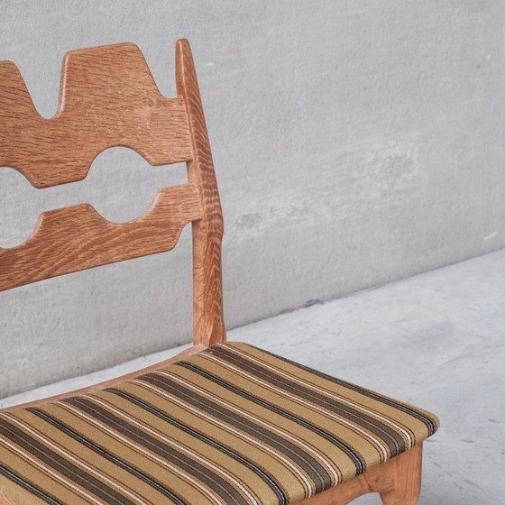 Image 1 of Set van 6 vintage Deense eikenhouten Razor eetkamerstoelen, jaren 1960