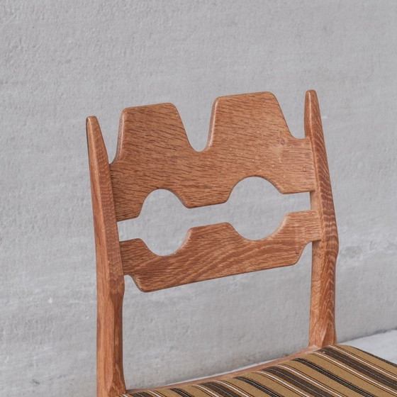 Image 1 of Set van 6 vintage Deense eikenhouten Razor eetkamerstoelen, jaren 1960