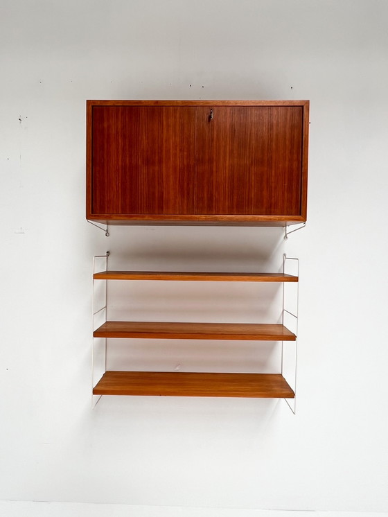 Image 1 of Achtdelig wandsysteem van String Furniture, 1960’s