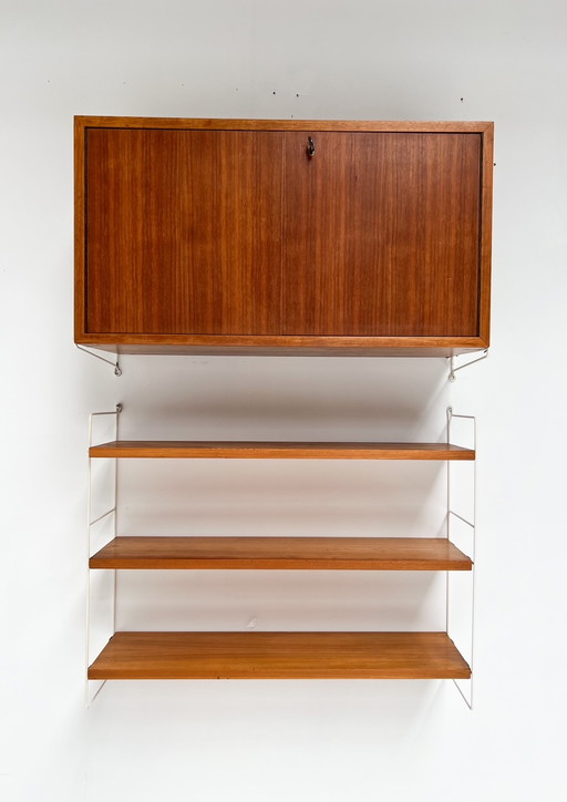 Achtdelig wandsysteem van String Furniture, 1960’s