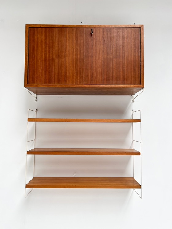 Image 1 of Achtdelig wandsysteem van String Furniture, 1960’s