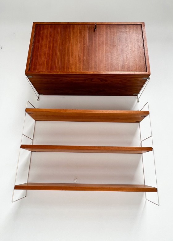 Image 1 of Achtdelig wandsysteem van String Furniture, 1960’s