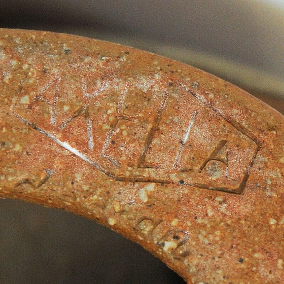 Image 1 of Vintage organisch gevormde keramieken tafellamp van Axella Stentøj, Denemarken 1960