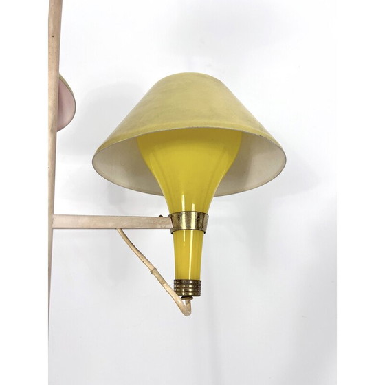 Image 1 of Mid-eeuwse vloerlamp met drie armen van Stilux Milano, Italië 1950