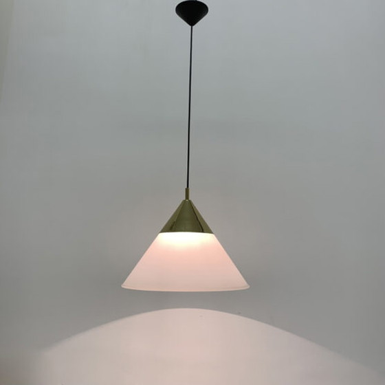 Image 1 of 1x Glashütte Limburg hanglamp, jaren 1970