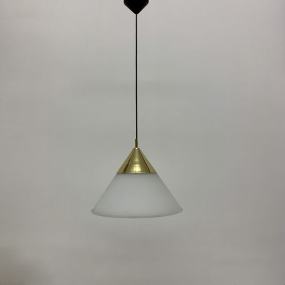 Image 1 of 1x Glashütte Limburg hanglamp, jaren 1970