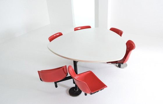 Image 1 of Modus Office Table With 6 Swinging Seats