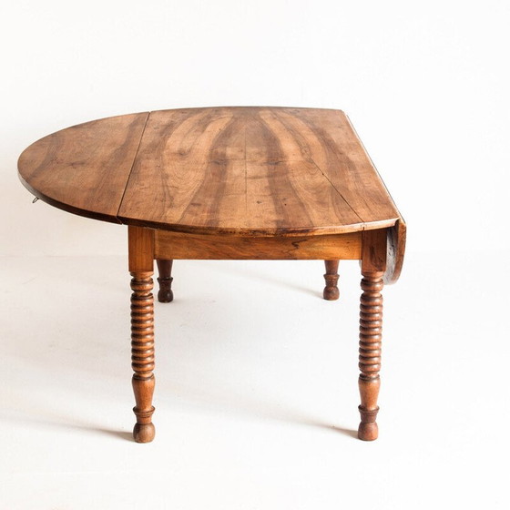 Image 1 of Vintage kleptafel in massief gewaxt kersenhout, Frankrijk 1960