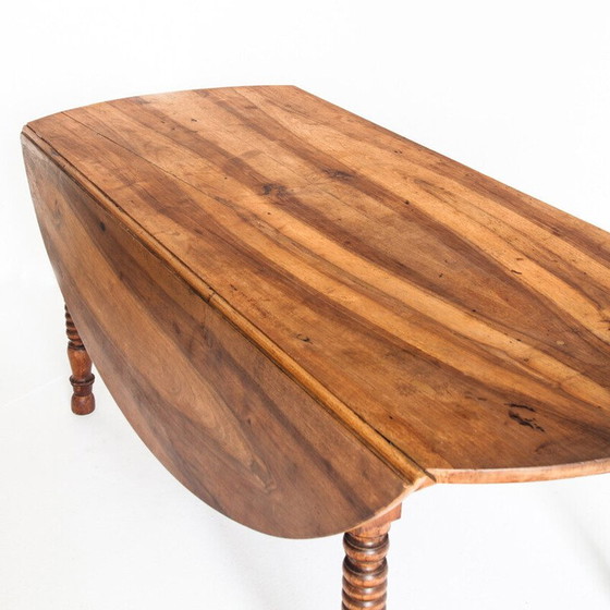 Image 1 of Vintage kleptafel in massief gewaxt kersenhout, Frankrijk 1960