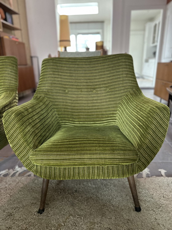 Image 1 of 2x Vintage kuipfauteuil