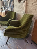 2x Vintage kuipfauteuil