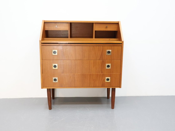 Image 1 of Vintage ladekast secretaire kaptafel