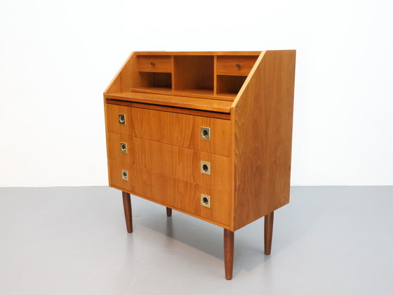 Image 1 of Vintage ladekast secretaire kaptafel