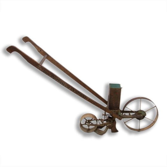 Image 1 of Vintage handmatige eenrijige zaaimachine, Oostenrijk