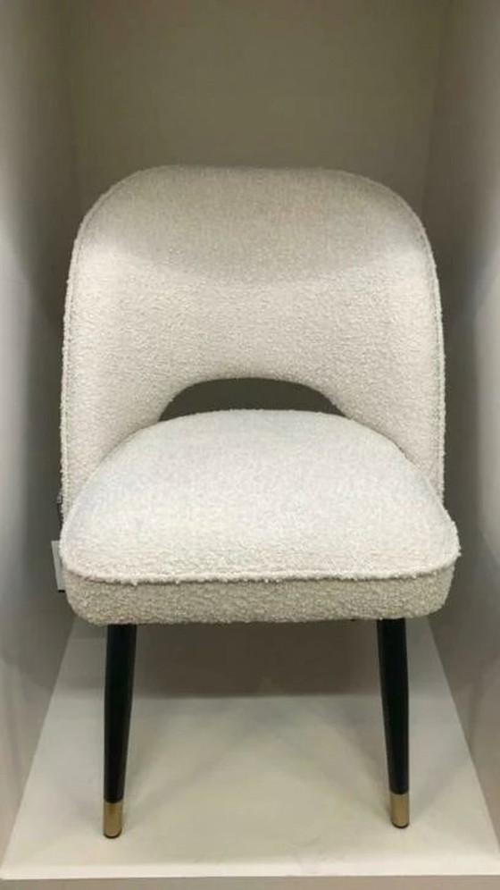 Image 1 of 2x Eichholtz Cliff Bouclé Stoelen