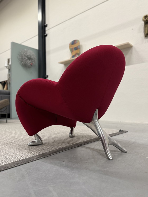 Image 1 of Leolux Papageno Fauteuil Roze Stof 