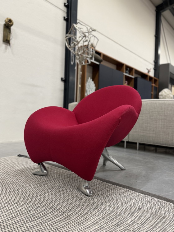 Image 1 of Leolux Papageno Fauteuil Roze Stof 