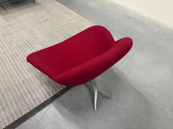 Image 1 of Leolux Papageno Fauteuil Roze Stof 