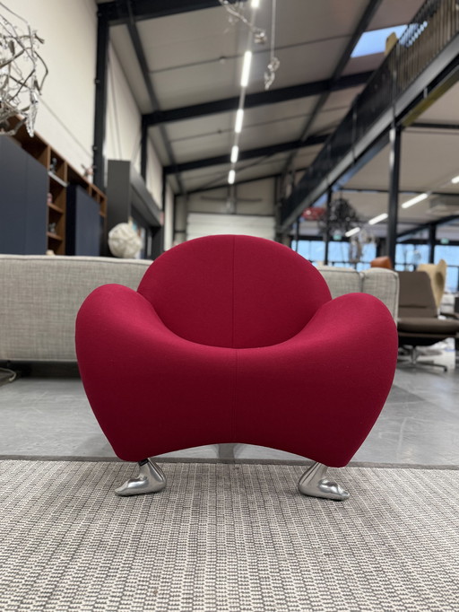 Leolux Papageno Fauteuil Roze Stof 