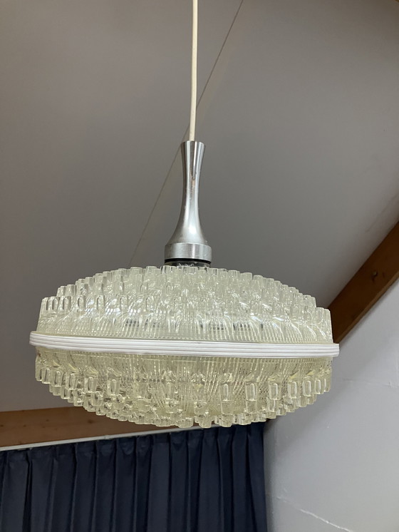 Image 1 of Me Marbach Vintage Jaren 70 Kunststof Hanglamp Duitsland 