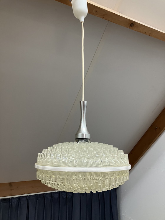 Image 1 of Me Marbach Vintage Jaren 70 Kunststof Hanglamp Duitsland 