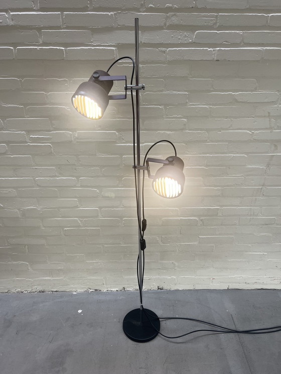 Image 1 of Jaren 70 Vloerlamp, 2 Spots