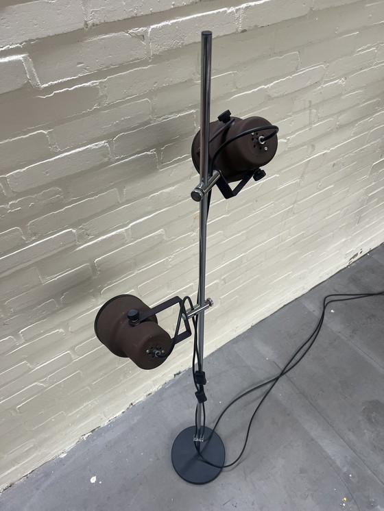 Image 1 of Jaren 70 Vloerlamp, 2 Spots