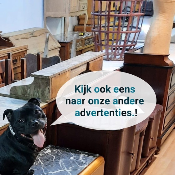 Image 1 of Groot Vintage Oosters Tapijt, Vloerkleed, Karpet, Kleed