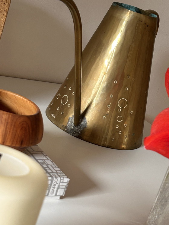 Image 1 of Hayno Focken Burg Giebichenstein 1930 Bauhaus messing cactuskan