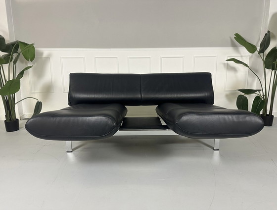 Image 1 of De Sede Ds140 Designer Merk Sofa Leder Desede Blauw Zwitserland