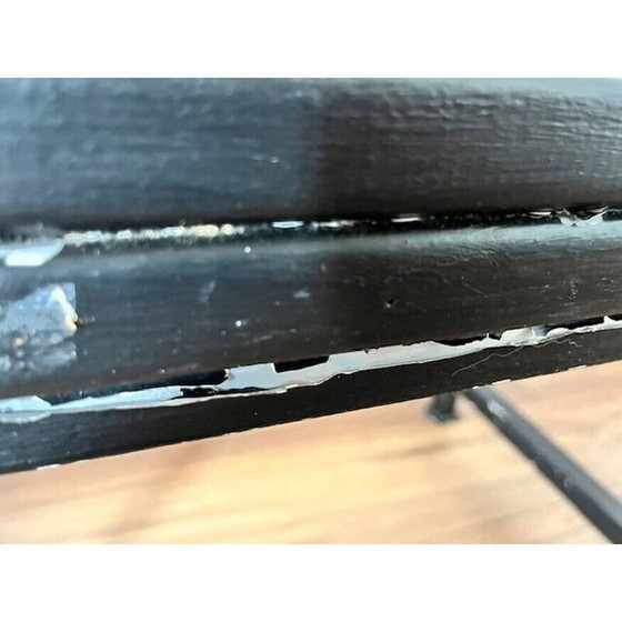 Image 1 of Vintage vlinder salontafel van hout en metaal